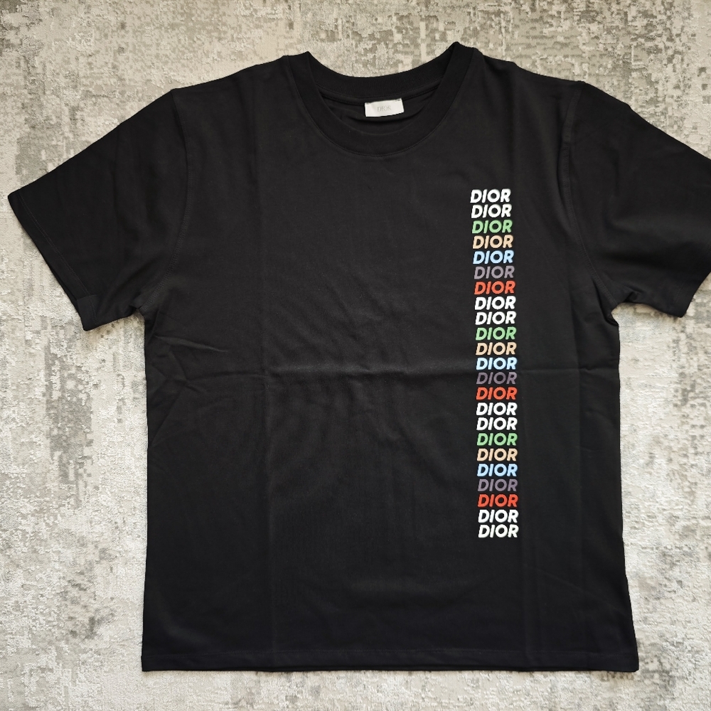 Dior Black Cotton Jersey Relaxed Fit T-shirt - Picture 6 of 6